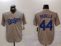 Custom #44 Grey LAD Baseball Shirt Top