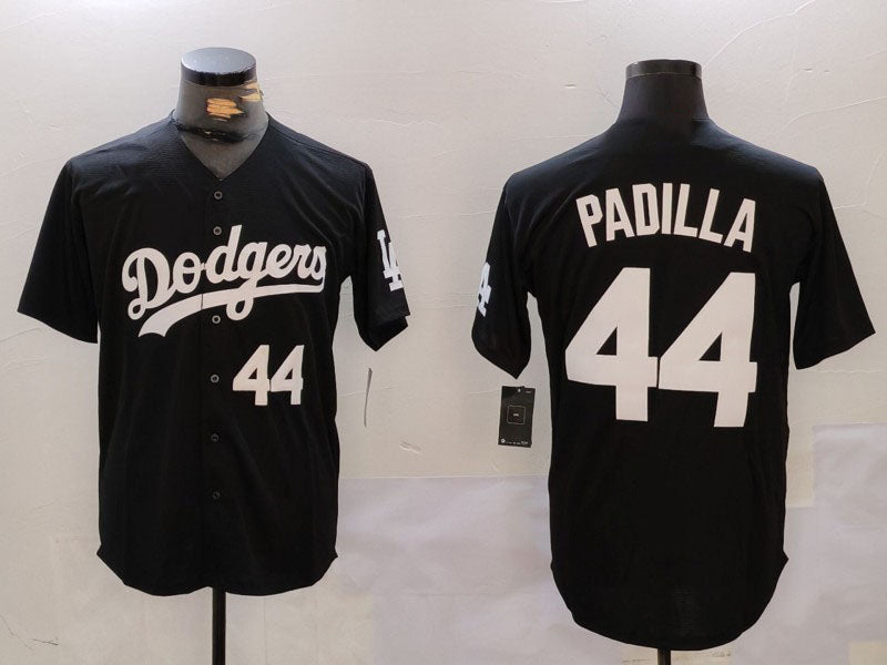 Custom #44 Black LAD Baseball Shirt Top