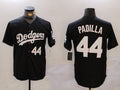 Custom #44 Black LAD Baseball Shirt Top