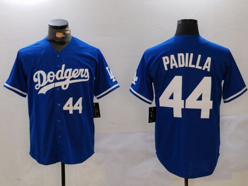 Custom #44 Blue LAD Baseball Shirt Top