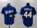 Custom #44 Blue LAD Baseball Shirt Top