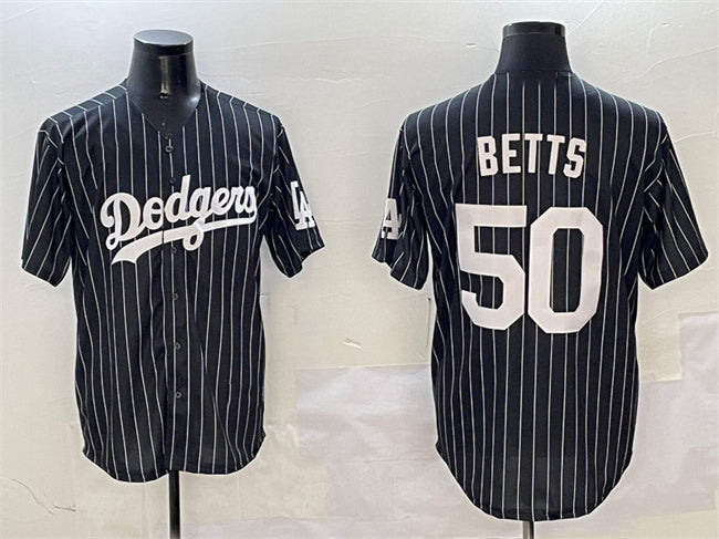 Custom #50 Black LAD Baseball Shirt Top