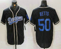 Custom #50 Black LAD Baseball Shirt Top