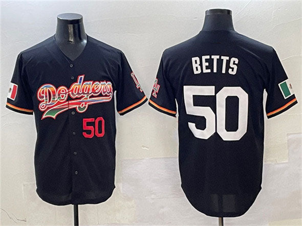 Custom #50 Black LAD Baseball Shirt Top