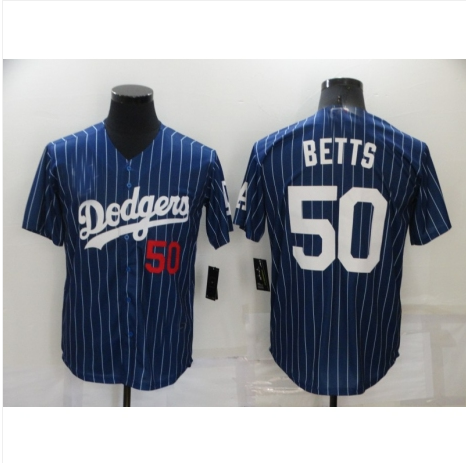 Custom #50 Blue LAD Baseball Shirt Top