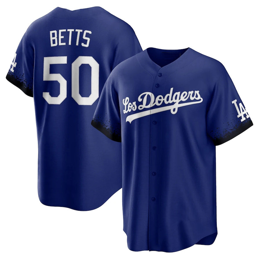 Custom #50 City Connect LAD Baseball Shirt Top