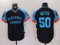 Custom #50 Navy 2024 All Star LAD Baseball Shirt Top