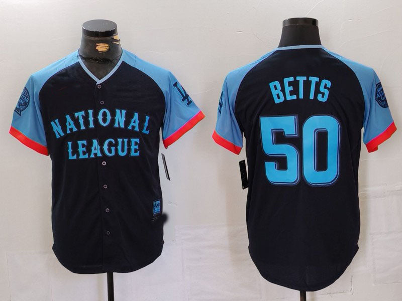 Custom #50 Navy 2024 All Star LAD Baseball Shirt Top