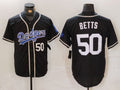 Custom #50 Black LAD Baseball Shirt Top