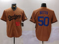 Custom #50 Olive LAD Baseball Shirt Top
