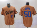 Custom #50 Olive LAD Baseball Shirt Top
