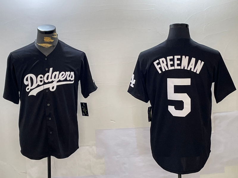 Custom #5 Black LAD Baseball Shirt Top