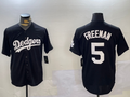 Custom #5 Black LAD Baseball Shirt Top