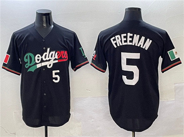 Custom #5 Black LAD Baseball Shirt Top