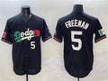 Custom #5 Black LAD Baseball Shirt Top