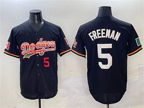 Custom #5 Black LAD Baseball Shirt Top