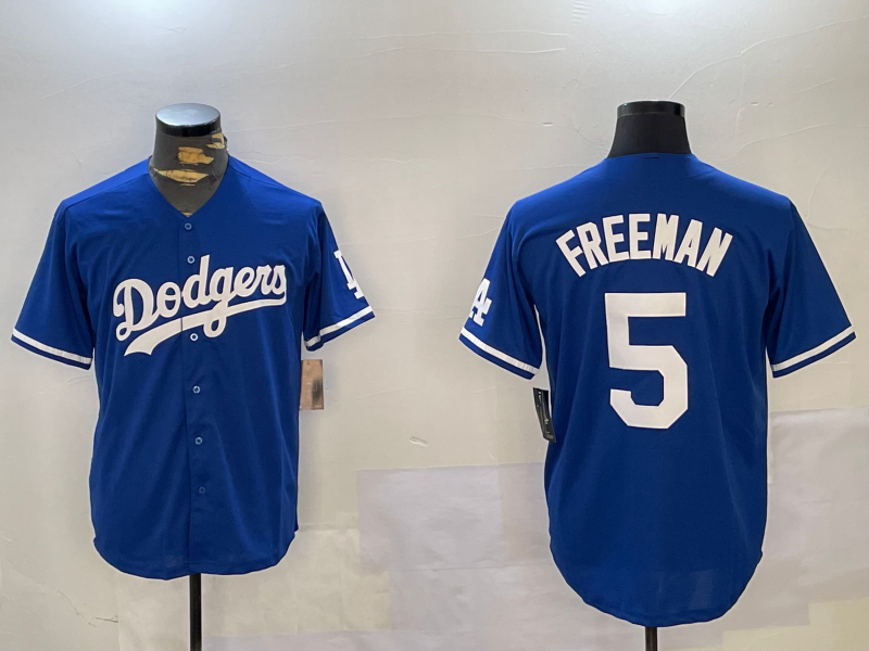 Custom #5 Blue LAD Baseball Shirt Top