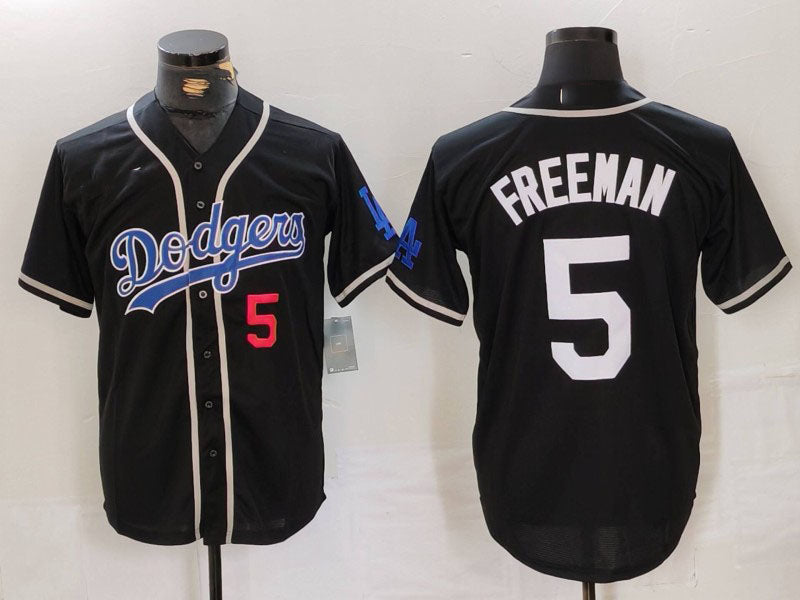 Custom #5 Black LAD Baseball Shirt Top