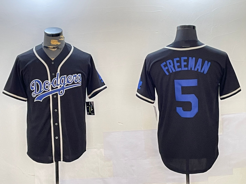 Custom #5 Blue LAD Baseball Shirt Top
