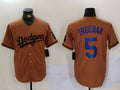 Custom #5 Olive LAD Baseball Shirt Top