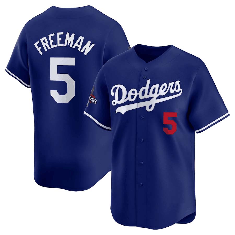 Custom #5 2024 World Series Champions LAD Baseball Shirt Top