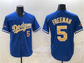Custom #5 Gold 2025 LAD Baseball Shirt Top