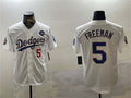 Custom #5 White 2024 LAD Baseball Shirt Top