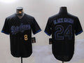 Custom #8 Black LAD Baseball Shirt Top