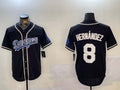 Custom #8 Black LAD Baseball Shirt Top