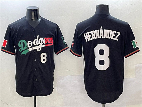 Custom #8 Black LAD Baseball Shirt Top