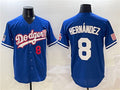 Custom #8 LAD Baseball Shirt Top