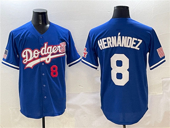 Custom #8 LAD Baseball Shirt Top