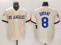 Custom #8 Cream 2024 City Connect LAD Baseball Shirt Top
