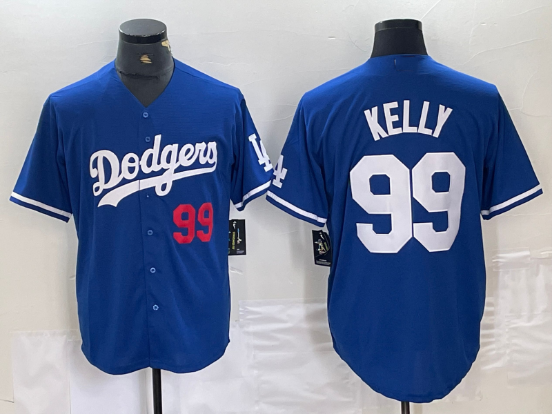 Custom #99 Blue LAD Baseball Shirt Top