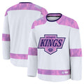Custom White 2024 LAK Hockey Shirt Top