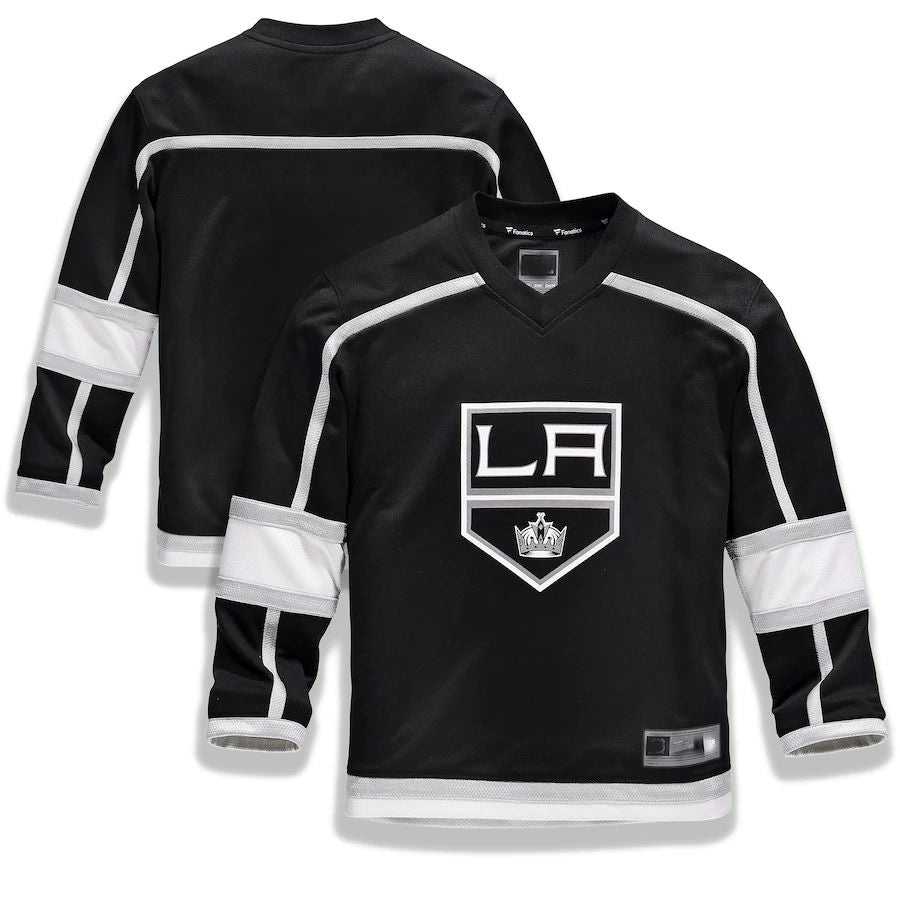 Custom Black LAK Hockey Shirt Top