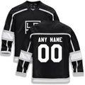 Custom Black LAK Hockey Shirt Top