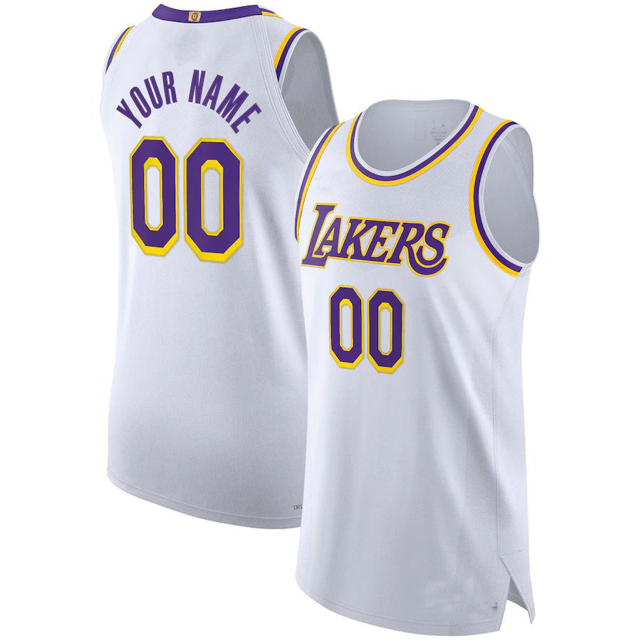 Custom #22 White 2021 LAL Basketball Shirt Top