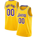 Custom Gold LAL Basketball Shirt Top