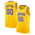 Custom #23 Gold 2022 LAL Basketball Shirt Top