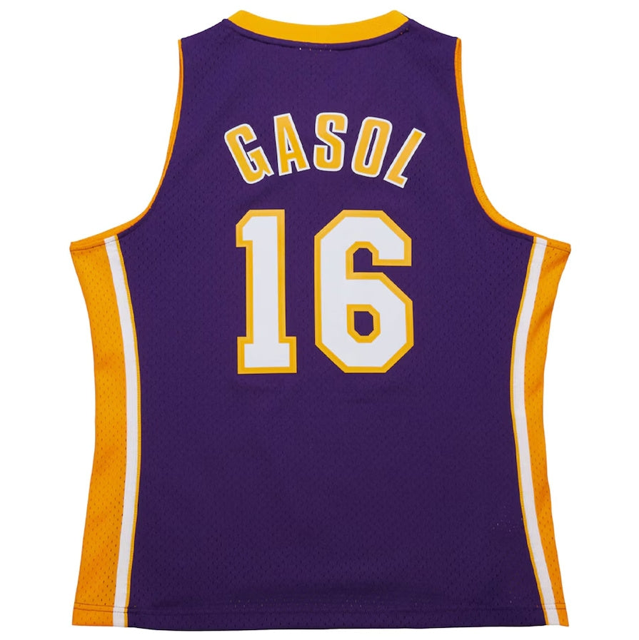 Custom #16 Purple 2009 LAL Basketball Shirt Top