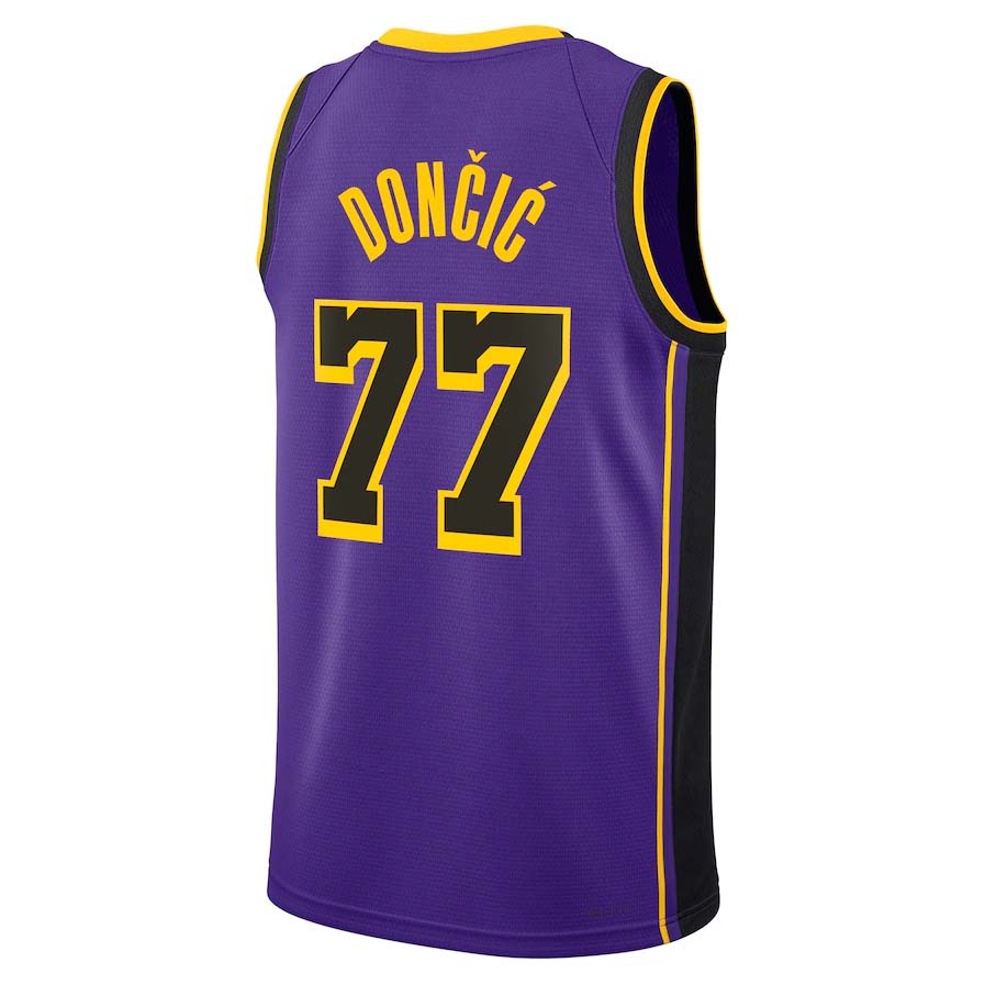 Custom #77 Purple LAL Basketball Shirt Top