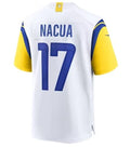 Custom #17 White LAR Football Shirt Top