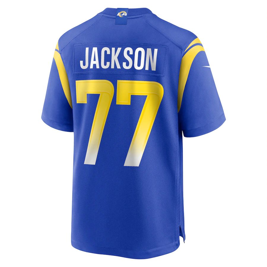 Custom #77 LAR Football Shirt Top