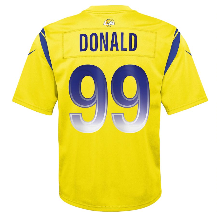 Custom #99 Gold LAR Football Shirt Top