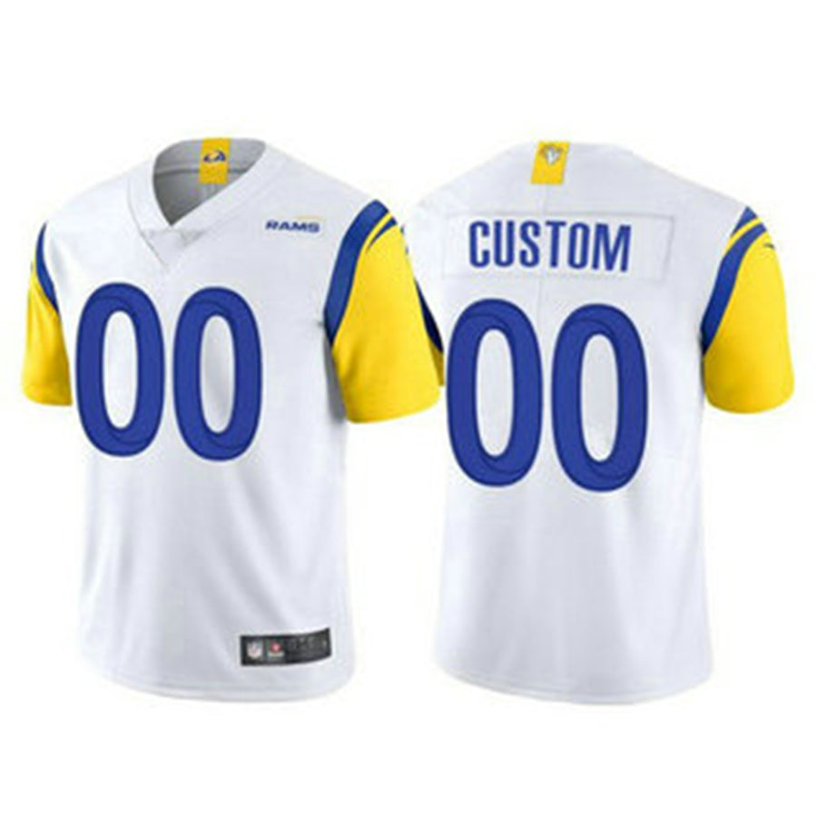 Custom White 2021 LAR Football Shirt Top