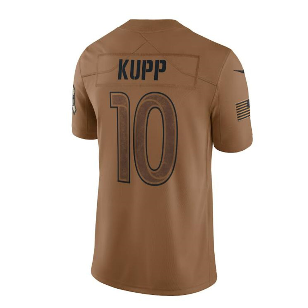 Custom #10 Brown 2023 LAR Football Shirt Top