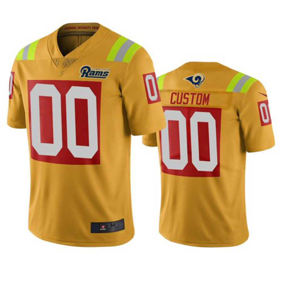 Custom Gold LAR Football Shirt Top