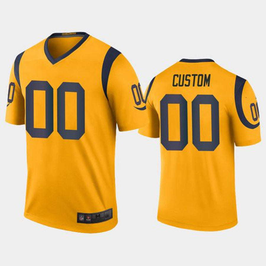 Custom Gold LAR Football Shirt Top