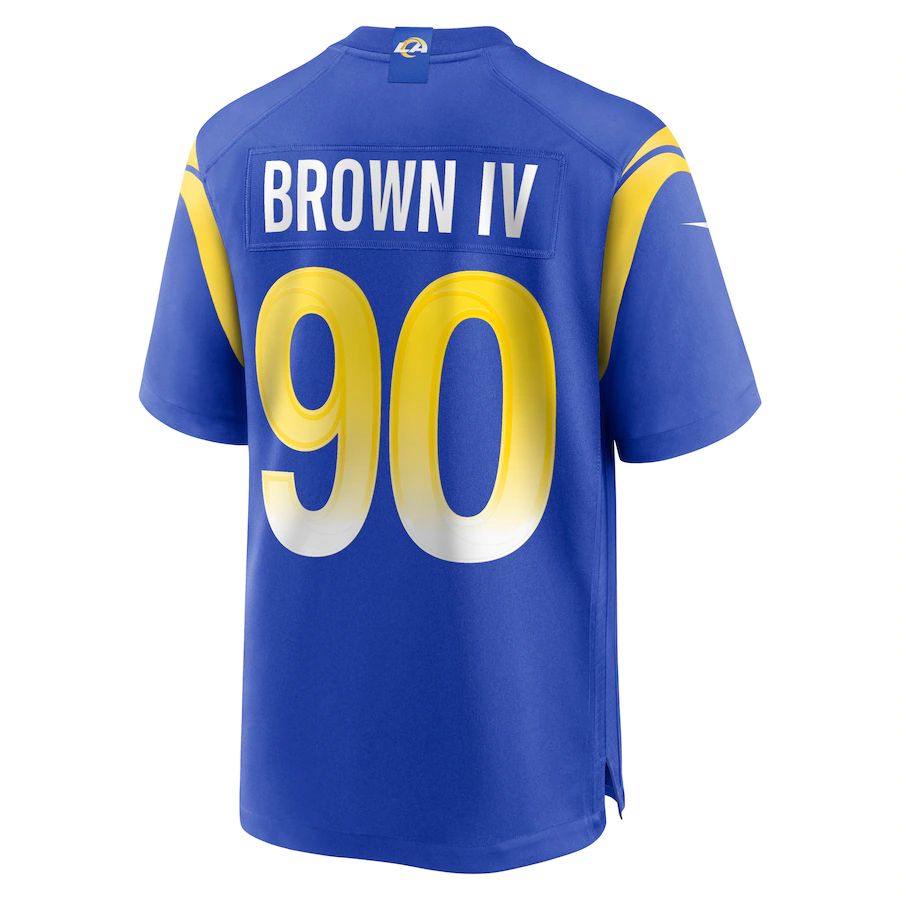 Custom #90 Brown LAR Football Shirt Top